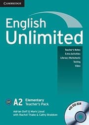 Tapa de English Unlimited Elementary Teacher's Pack (Teacher's Book with DVD-ROM)