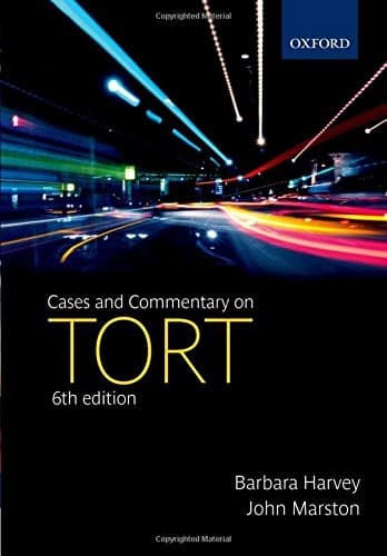 Tapa de Cases and commentary on tort