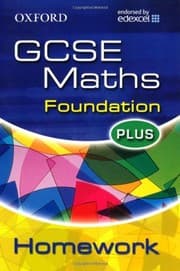 Tapa de Oxford GCSE Maths for Edexcel: Foundation Plus Homework Book