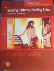 Tapa de Seeking Patterns. Building Rules (Algebraic Thinking ) (EMPower extending mathematical power)