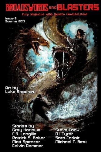Tapa de Broadswords and Blasters Issue 2: Pulp Magazine with Modern Sensibilities (Volume 2)