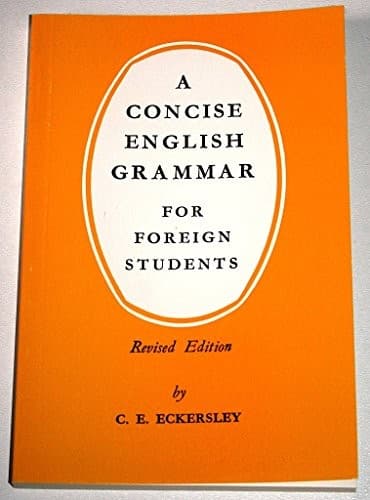 Tapa de A concise English grammar for foreign students
