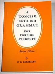 Tapa de A concise English grammar for foreign students
