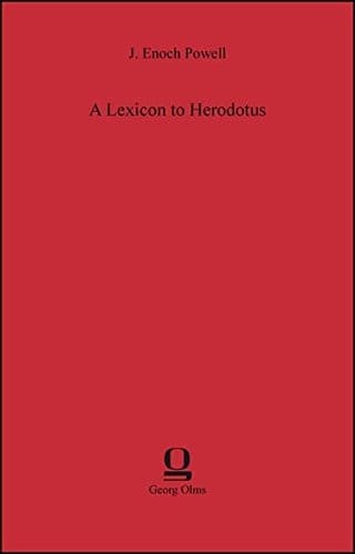 Tapa de A Lexicon to Herodotus