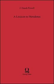Tapa de A Lexicon to Herodotus