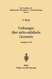 Tapa de Vorlesungen über Nicht-Euklidische Geometrie (Grundlehren der mathematischen Wissenschaften) (German Edition)
