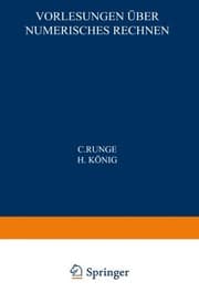 Tapa de Vorlesungen über Numerisches Rechnen (German Edition)
