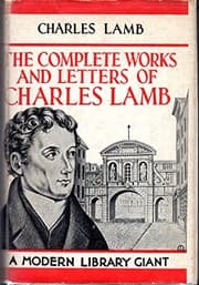 Tapa de The Complete Works and Letters of Charles Lamb (Modern Library)