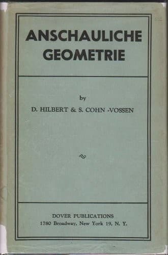 Tapa de Anschauliche Geometrie