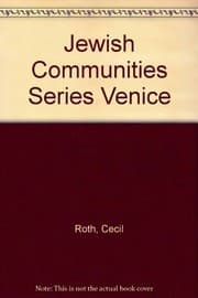 Tapa de Jewish Communities Series Venice