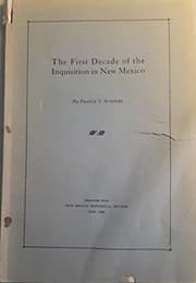Tapa de The First Decade Of The Inquisition In New Mexico