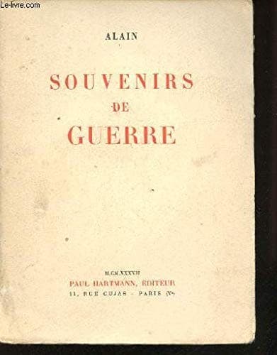 Tapa de Souvenirs de guerre
