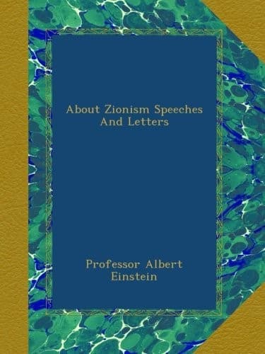 Tapa de About Zionism Speeches And Letters