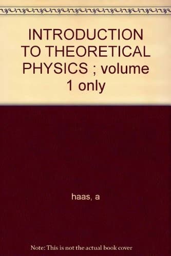 Tapa de Introduction to Theoretical Physics (Volume 1)