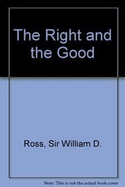 Tapa de The Right and the Good by W. D. Ross (1988-07-30)