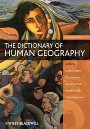 Tapa de The dictionary of human geography