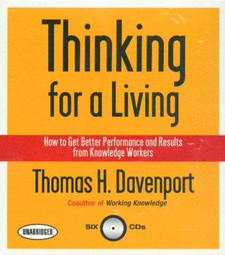 Tapa de Thinking for a Living
