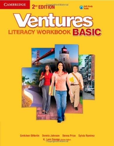 Tapa de Ventures Basic Literacy Workbook with Audio CD