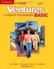 Tapa de Ventures Basic Literacy Workbook with Audio CD