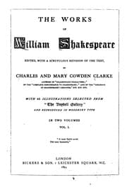 Tapa de The Works of William Shakespeare in Two Volumes. Volume I (All's Well That Ends Well / As You Like It / Comedy of Errors / King Henry IV / King Henry VI / King John / King Richard II / Love's Labour's Lost / Measure for Measure / Merchant of Venice / Merry Wives of Windsor / Midsummer Night's Dream / Much Ado About Nothing / Taming of the Shrew / Tempest / Two Gentlemen of Verona)