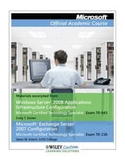 Tapa de Microsoft Official Academic Course Exam 70-643 , Exam 70-236