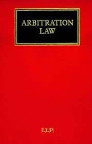 Tapa de Arbitration law