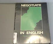 Tapa de Negotiate in English: Tchrs' (Business English)