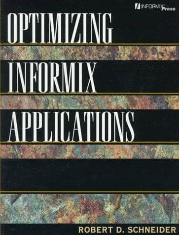 Tapa de Optimizing INFORMIX applications