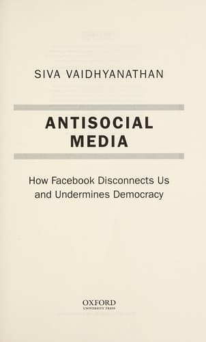 Tapa de Antisocial media