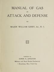 Tapa de Manual of gas in attack and defense