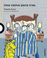 Tapa de Una cama para tres (Serie Amarilla) (Spanish Edition)