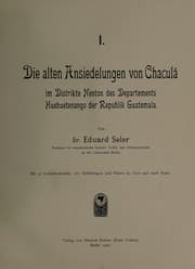 Tapa de Die alten Ansiedelungen von Chaculá im Distrikte Nenton des Departments Huehuetenango der Republik Guatemala