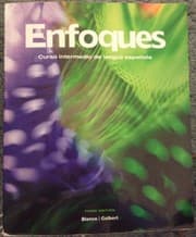 Tapa de Enfoques Curso intermedio de lengua espanola, instructor's annotated edition, 3rd e