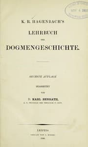 Tapa de Lehrbuch der Dogmengeschichte