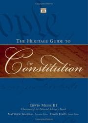 Tapa de The Heritage guide to the Constitution