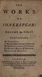 Tapa de Plays (Measure for Measure / Merry Wives of Windsor / Midsummer Night's Dream / Tempest / Two Gentlemen of Verona)