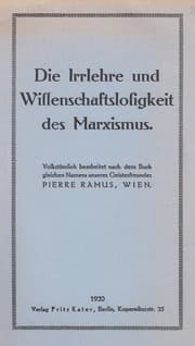 Tapa de Die Irrlehre des Marxismus