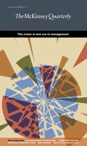 Tapa de McKinsey Quarterly - Q1 2009 - The crisis: A new era in management