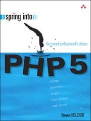 Tapa de Spring Into PHP 5 (Spring Into... Series)