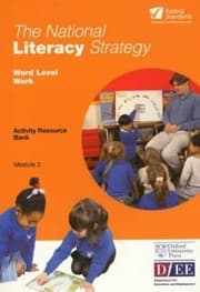 Tapa de National Literacy Strategy Activity Resource Banks: Word Level Activity Resource Bank Module 2