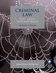 Tapa de Criminal Law: Text, Cases, and Materials