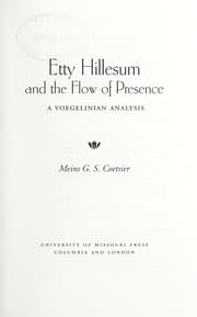Tapa de Etty Hillesum and the flow of presence