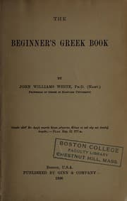 Tapa de The beginner's Greek book