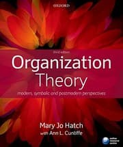 Tapa de Organization Theory: Modern, Symbolic, and Postmodern Perspectives