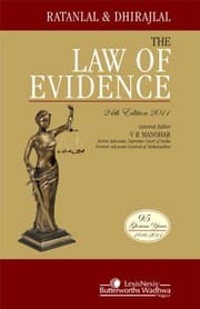 Tapa de Ratanlal And Dhirajlal The Law Of Evidence