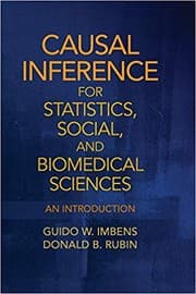 Tapa de Causal Inference for Statistics, Social, and Biomedical Sciences
