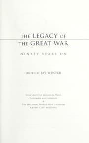 Tapa de The legacy of the Great War