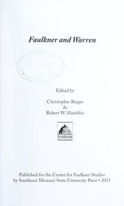 Tapa de Faulkner and Warren