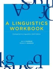 Tapa de A Linguistics Workbook: Companion to Linguistics, Sixth Edition (The MIT Press)
