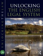 Tapa de Unlocking the English Legal System (Unlocking the Law)
